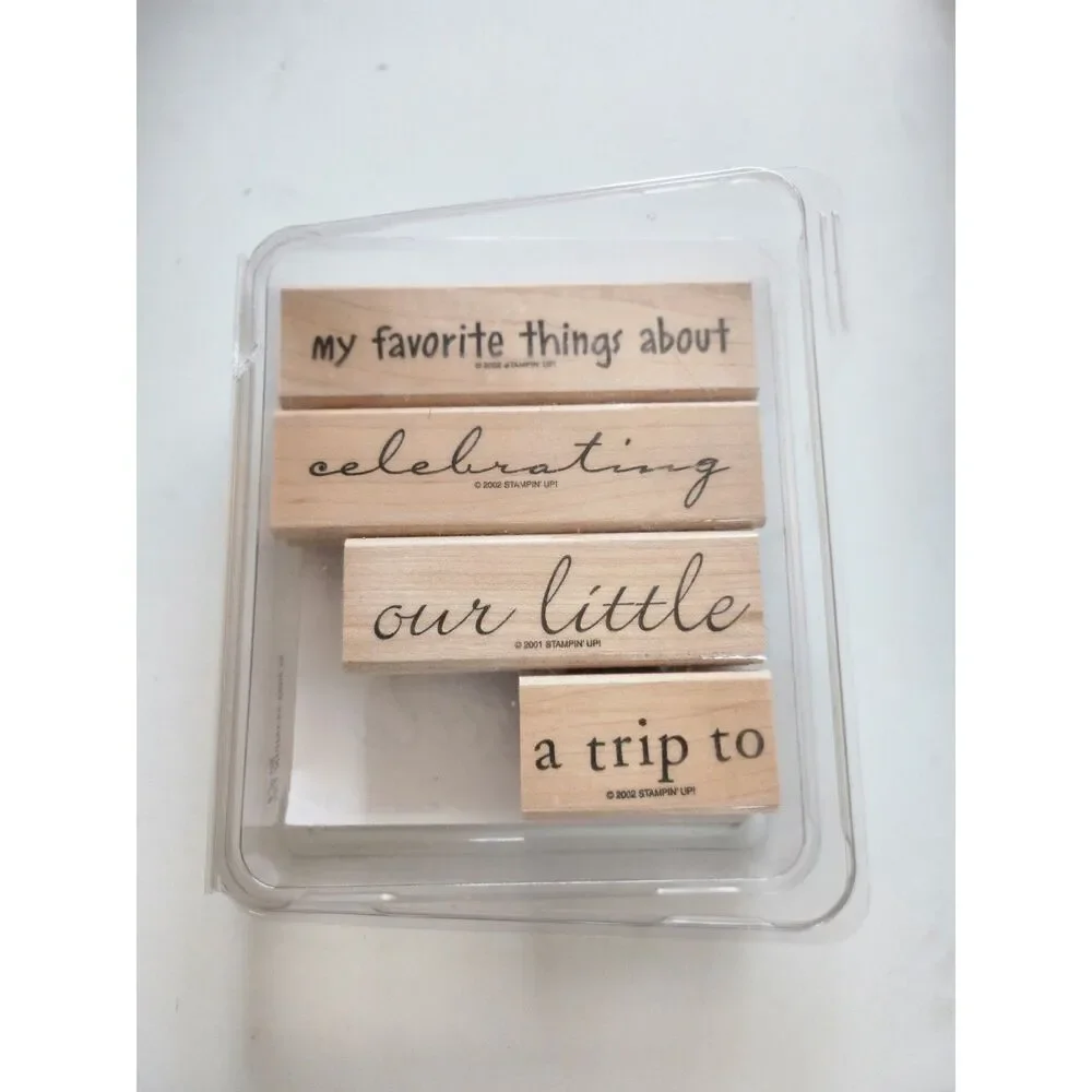 Stampin Up Rubber Stamp Set; Phrase Starters; 2002 B24